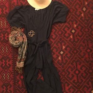 SOLEIL BALLOON SLEEVE JUMPSUIT - CREPE